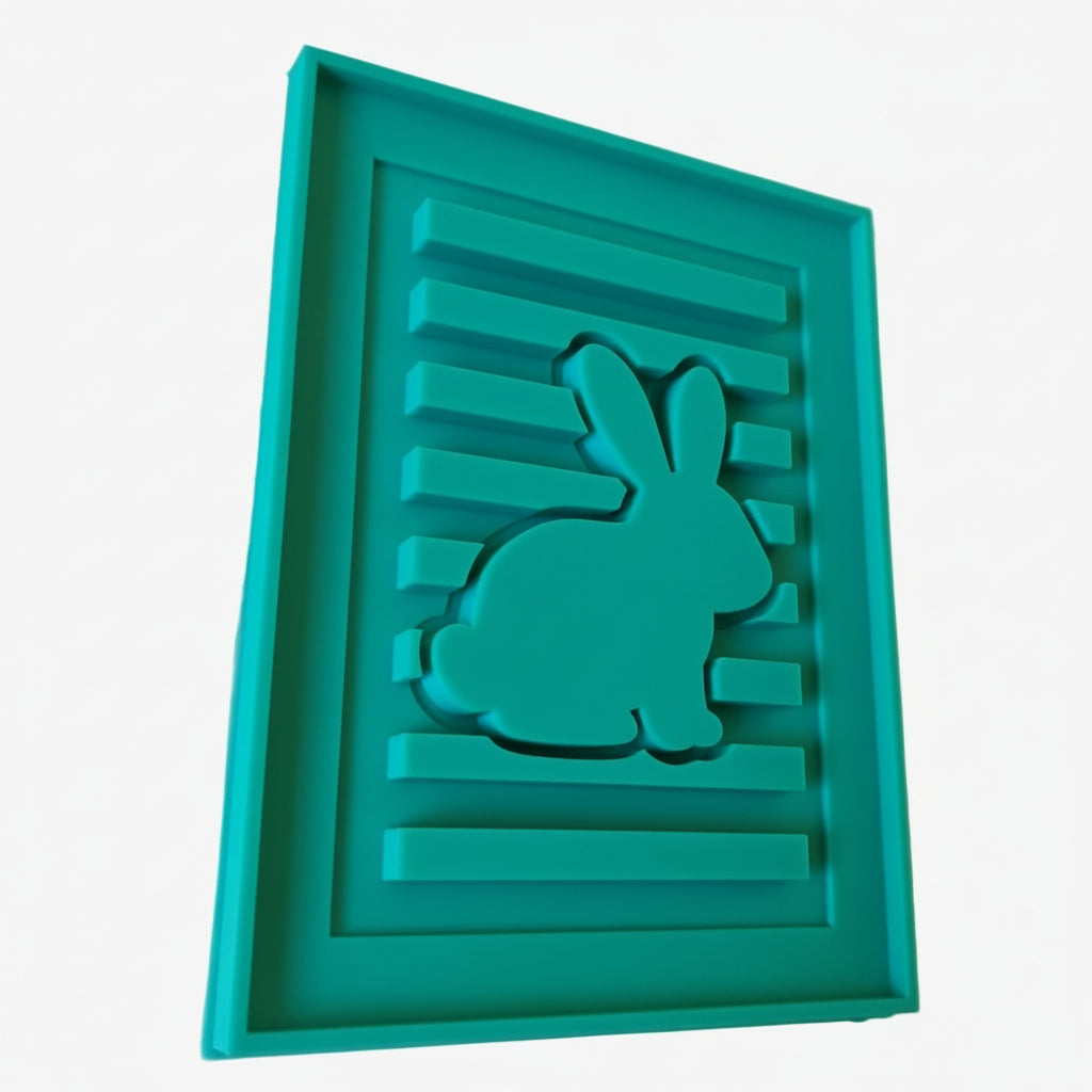 MF 121 Hase Osterhase Silikonform Gießform Laterne basteln Klötzchen Bastelholz