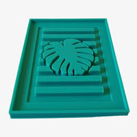 MF 124 Silikonform_Monstera_Pflanze_Silikonform für Easy-sticks Laternen basteln