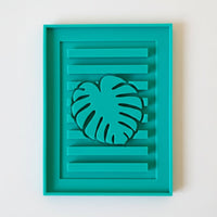MF 124 Silikonform_Monstera_Pflanze_Silikonform für Easy-sticks Laternen basteln