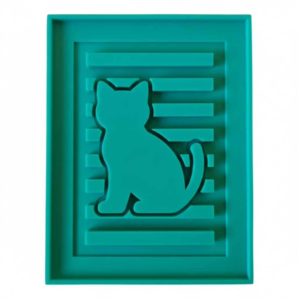 MF 128 Katze Silikonform Laterne mit Holz basteln