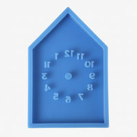 MF 131 Silikongießform Uhr Haus Uhr basteln