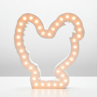 MF_151_Huhn_Silikonform_gegossen lichtkette beleuchtet