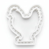 MF 151 Huhn Silikonform von hinten für die Beleuchtung