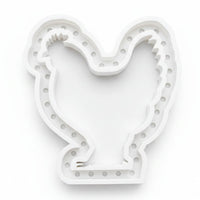 MF 151 Huhn Silikonform von hinten für die Beleuchtung