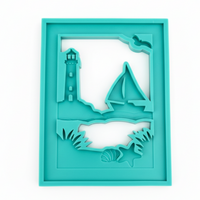 Silikonform - Urlaub Laterne Seitenteil