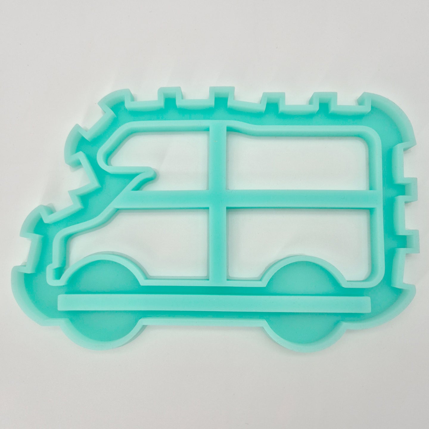 Wohnwagen Rahmen Silikonform gegossen und mit Easy-Sticks 