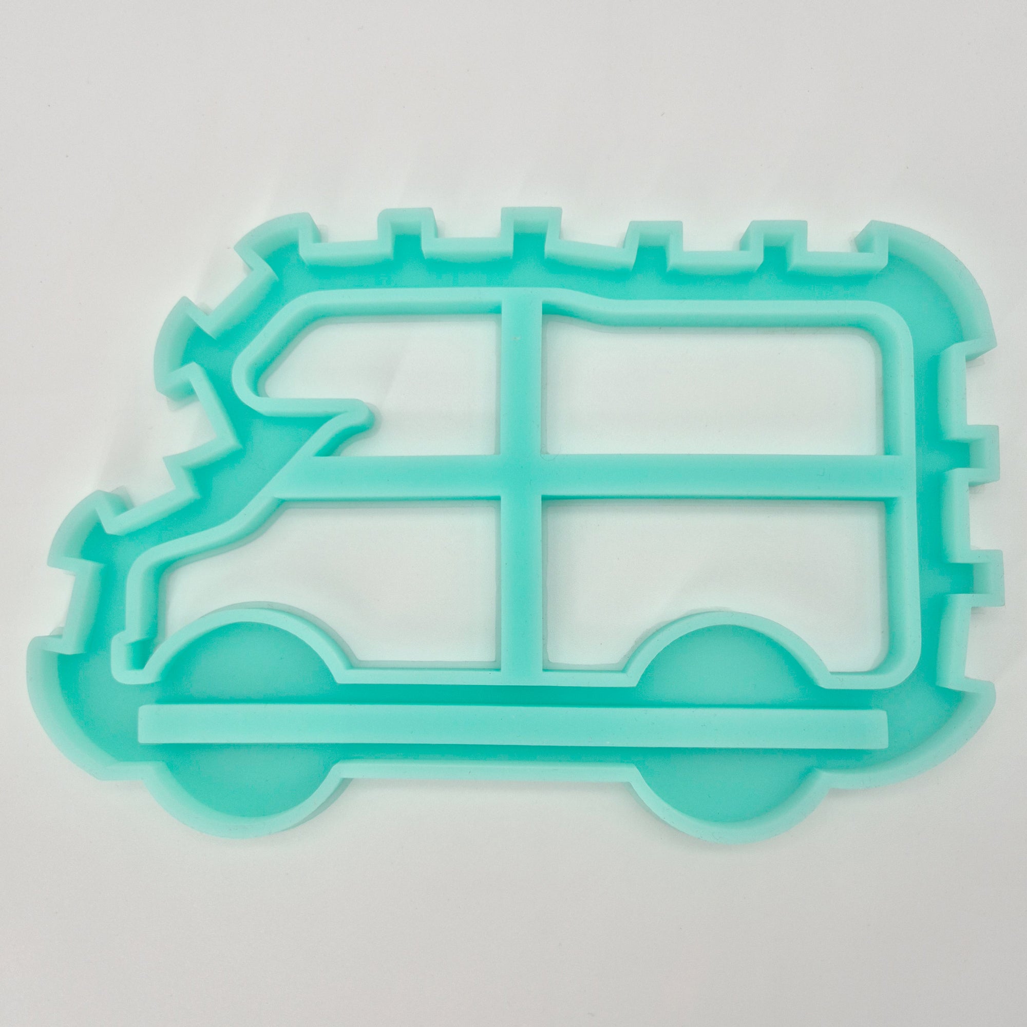 Wohnwagen Rahmen Silikonform gegossen und mit Easy-Sticks 