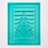 Silikonform - Tannenbaum Laterne Seitenteil zum Basteln mit den Easy-sticks Klötzchen