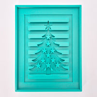 Silikonform - Tannenbaum Laterne Seitenteil zum Basteln mit den Easy-sticks Klötzchen