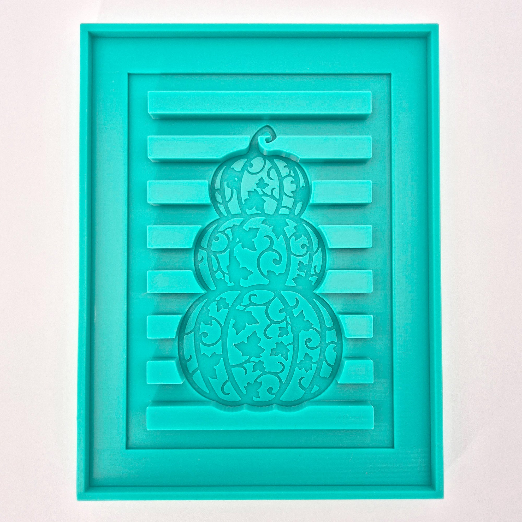 Silikonform - Kürbis Laterne Seitenteil für Klötzchen Rahmen