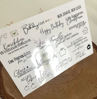 randlose aufkleber Rub Ons Sticker draußen UV beständig