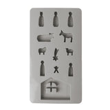 Silikongießform Mini Krippe