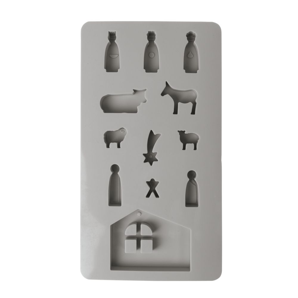 Silikongießform Mini Krippe