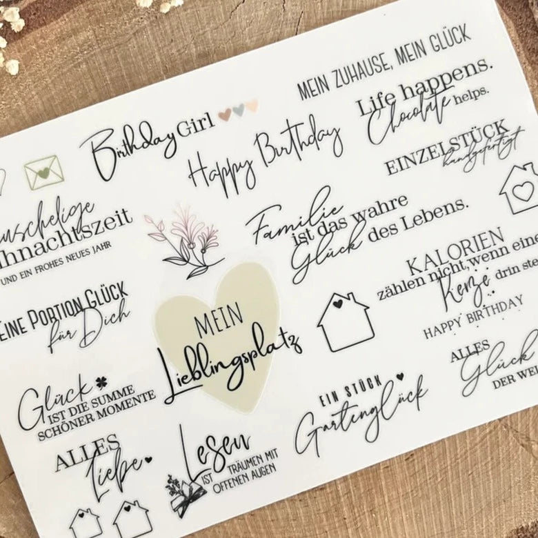 randlose aufkleber Rub Ons Sticker draußen UV beständig