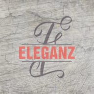 Kreatives Design mit dem Monogram "E" von easy-sticks, das Eleganz ausstrahlt und perfekt für DIY-Projekte ist.