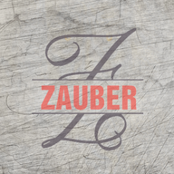 Monogramm 'Z' Plotterdatei von easy-sticks auf einem strukturierten Hintergrund. Das Design zeigt einen eleganten Buchstaben 'Z' in Kombination mit dem Wort 'ZAUBER', ideal für kreative DIY-Projekte.