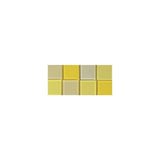 Acryl Mosaik Basteln Set, Transparent gelb, 1x1cm, 205 Stück für Kreative DIY-Projekte