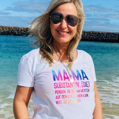 Mama Substantiv Mama Plotteridee Muttertag Hausregeln Mutter Geschenk Idee DIY Plotter T-Shirt Spruch