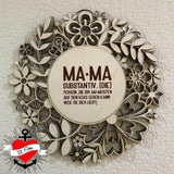 Mama Substantiv Mama Plotteridee Muttertag Hausregeln Mutter Geschenk Idee DIY Plotter