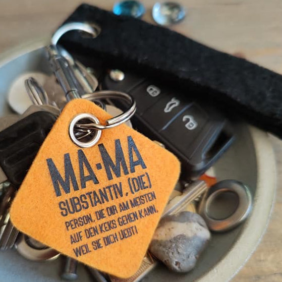 Mama Substantiv Mama Plotteridee Muttertag Hausregeln Mutter Geschenk Idee DIY Plotter Schlüsselanhänger 