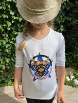 Stylisches Kinder-T-Shirt mit dem kreativen "Muhviehstar" Design von easy-sticks, ideal für kleine Modefans.