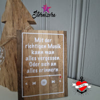 Mit der richtigen Musik kann man alles vergessen. Oder sich an alles erinnern. Plotter Datei Plotterspruch Musik