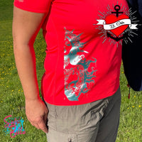 Mysterious Freiheitsstatur Königin Plotteridee Plotter Frau Download Meerjungfrau T-shirtidee 