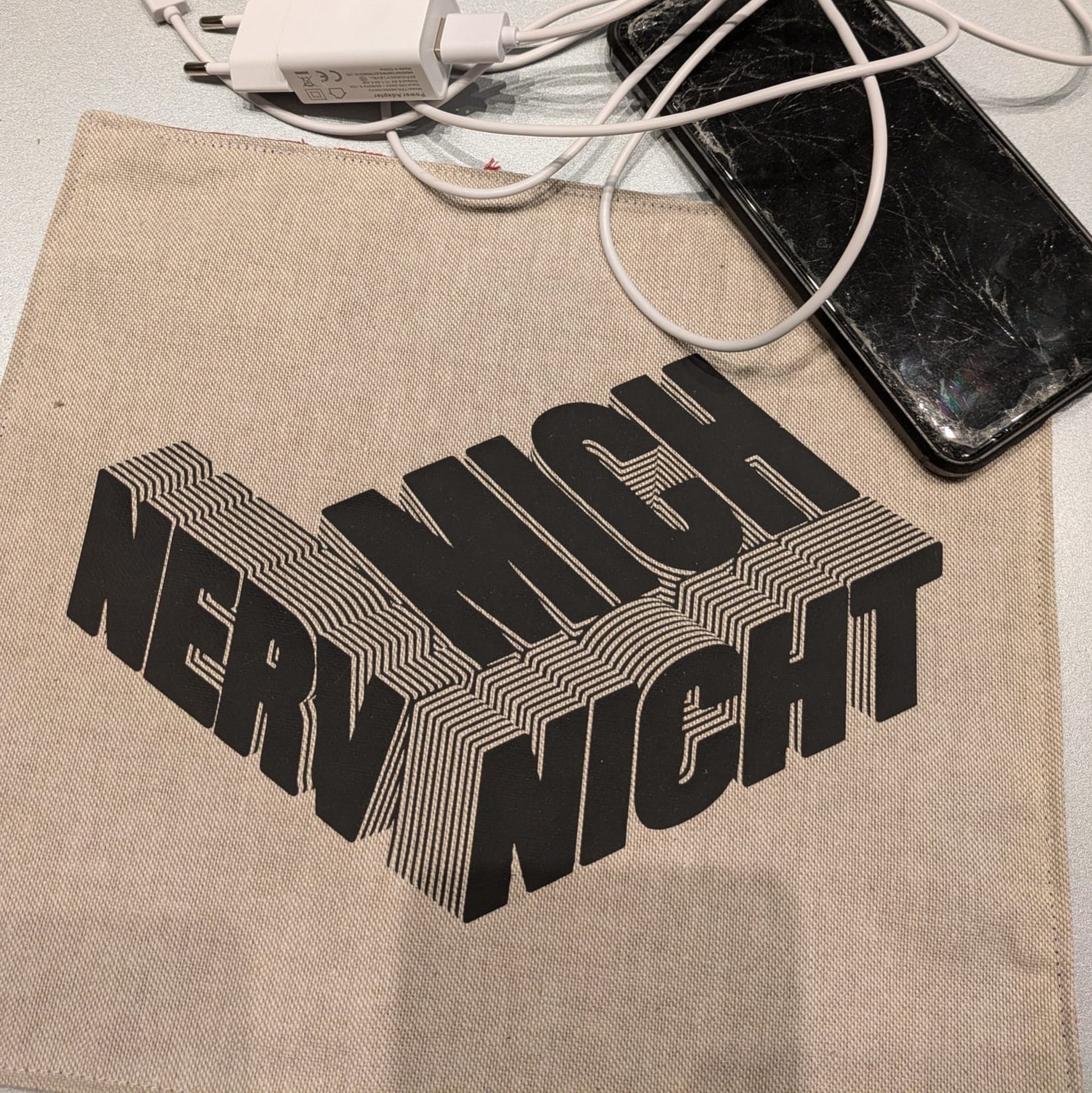 Nerv mich nicht Laserdatei zum Downloaden Grafiti Schriftart download