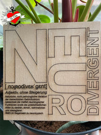 Neurodivergent Definition Plotterdatei zum plotten gelasert