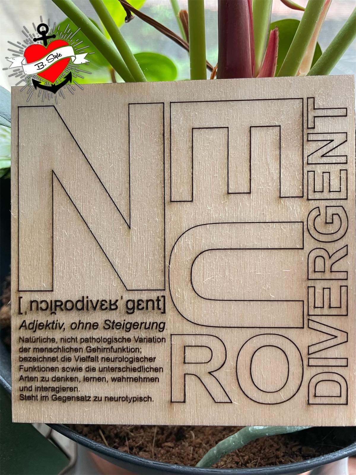 Neurodivergent Definition Plotterdatei zum plotten gelasert