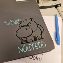 Lade das Bild in den Galerie-Viewer, Noelpferd nilpferd Plotterdatei Datei zum Downloaden Plotteridee Tiere wütendes Tier Ist doch alles Kacke hier
