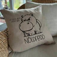 Noelpferd nilpferd Plotterdatei Datei zum Downloaden Plotteridee Tiere wütendes Tier Kissen