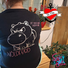 Lade das Bild in den Galerie-Viewer, Noelpferd nilpferd Plotterdatei Datei zum Downloaden Plotteridee Tiere wütendes Tier T-Shirt
