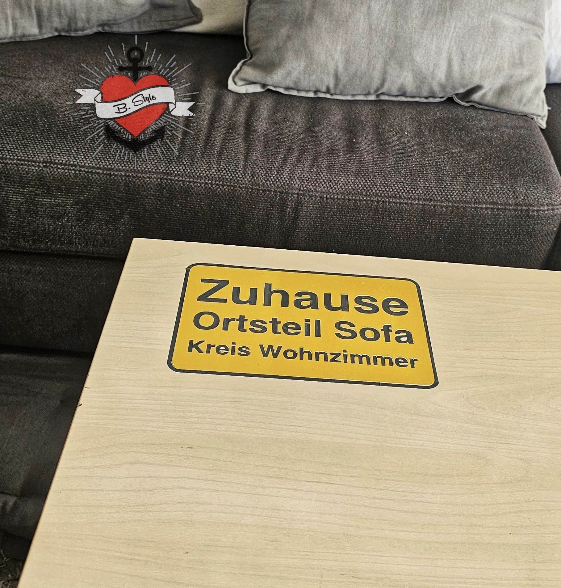 Ortsteil Sofa Kreis Wohnzimmer Kissen Plotterdatei Plotter idee