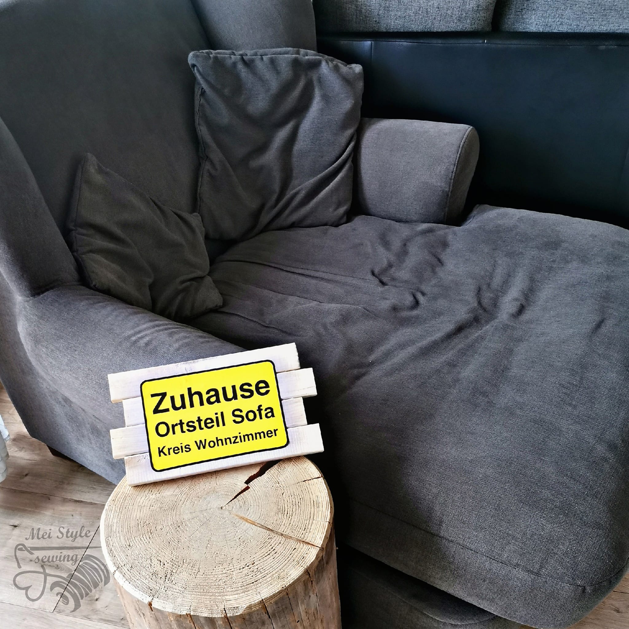 Ortsteil Sofa Kreis Wohnzimmer Kissen Plotterdatei Plotter idee