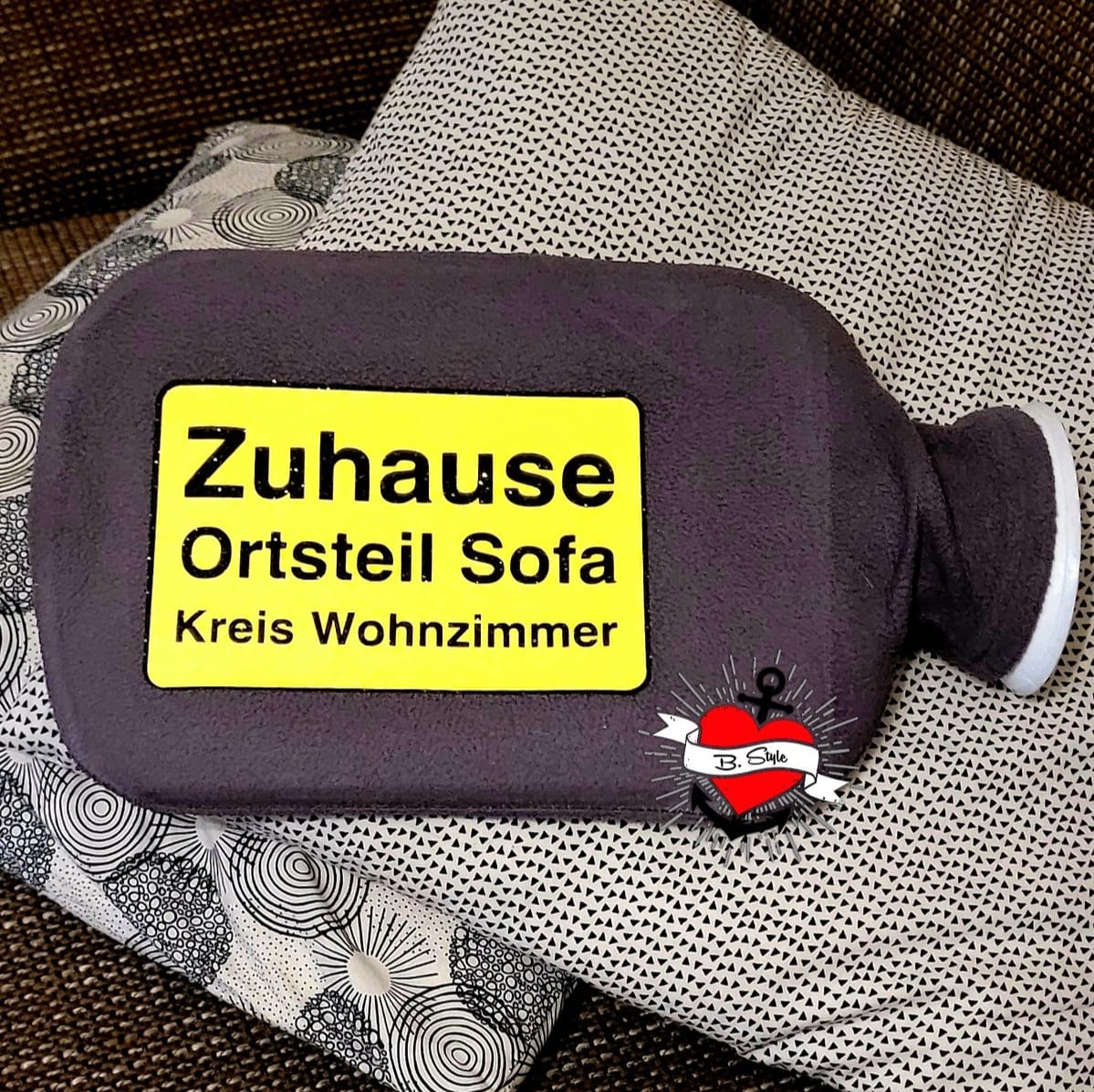 Ortsteil Sofa Kreis Wohnzimmer Kissen Plotterdatei Plotter idee Wärmeflasche
