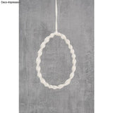 Metallring Ei, 20cm - für dein Oster DIY von easy-sticks: Ein ovaler Metallring mit einer geflochtenen Oberfläche, ideal für kreative Osterdekorationen.