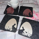 Ostereier Hase Blumenwiese Plotterdatei Plotter Datei zum Downloaden Osterhase Hase im Ei