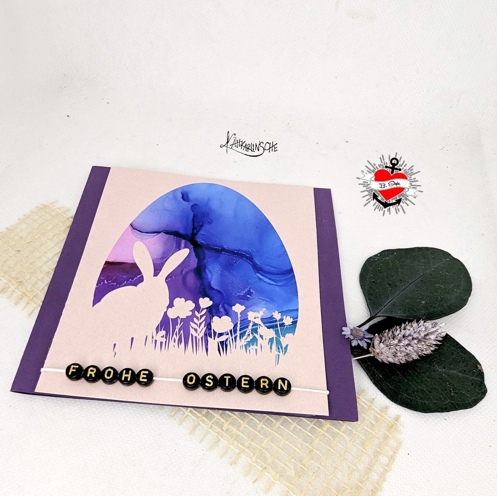 Ostereier Hase Blumenwiese Plotterdatei Plotter Datei zum Downloaden DIY Bastelidee Plotteridee zu Ostern