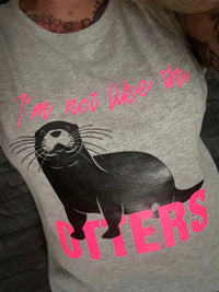 I am not like the Otters Plotterdatei Otter Plotteridee