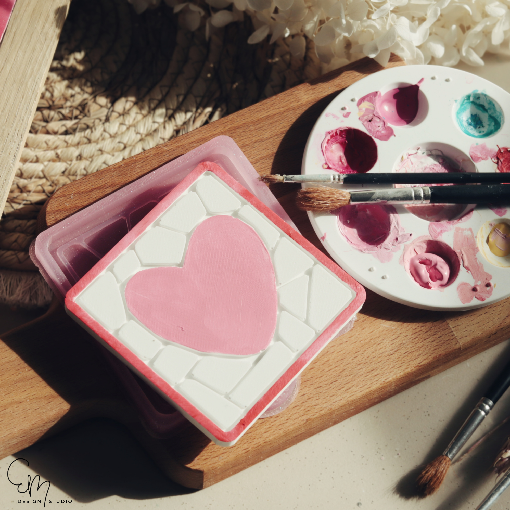 Silikonform Sweetheart Untersetzer