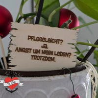 Pflanzenstecker Megapack Plotten & Lasern Datei zum Downloaden Pflegeleicht? Ja. Angst um mein Leben? Trotzdem.