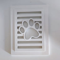 Pfote auf Laternenseite für ein Windlicht eine Laterne gegossen, nur Beispiele wie datei aussieht