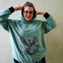 Lade das Bild in den Galerie-Viewer, Phönix Plotterdatei T-Shirt Plotter datei zum Download riesen Vogel Pullover

