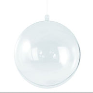 Weihnachtskugel befüllen, Plastik-Kugel 12 cm ø