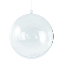 Weihnachtskugel befüllen, Plastik-Kugel 12 cm ø