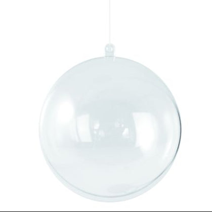 Weihnachtskugeln basteln - Plastik-Kugel, 10 cm ø