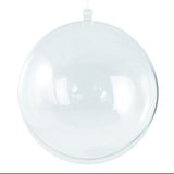 Weihnachtskugeln basteln, Plastik-Kugel, 2tlg., 14cm ø