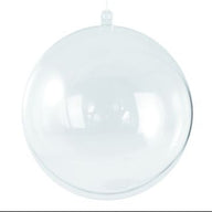Weihnachtskugeln basteln, Plastik-Kugel, 2tlg., 14cm ø