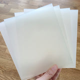 Hochwertige Acryl Scheiben 4 Stück, Klar, Satiniert, Spiegel, 14,4cm x 16cm x 3mm für DIY-Projekte Lichtbox Lichtboxen Schilder